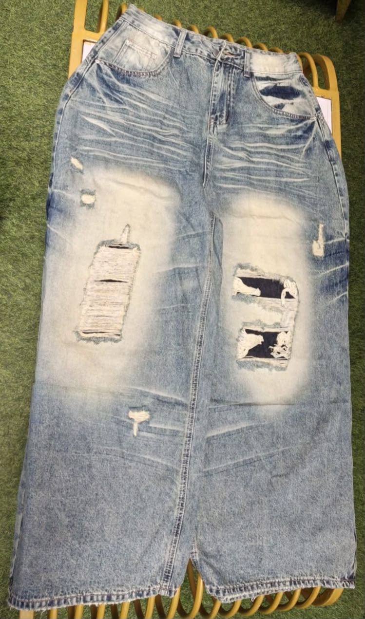 Patched Jeans